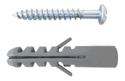 Kit X 40 Tacos Comunes Nº 6 + 40 Tornillos Parker Pared