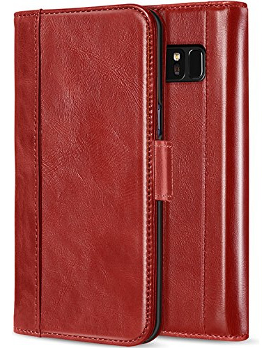 Estuche Autentica Para Galaxy Note 8 Diseño Cartera Vintage