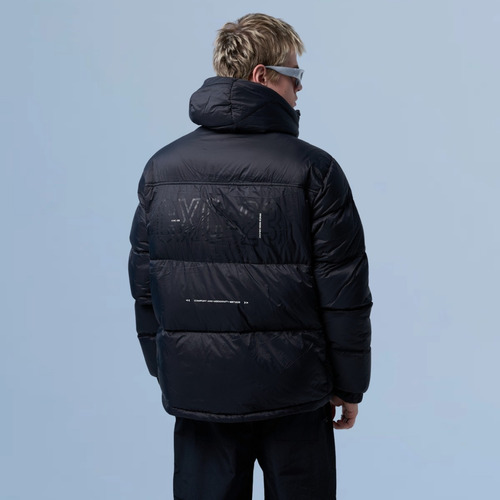 Campera Hombre Puffer Cierre Lateral Cara Cruz Jeans