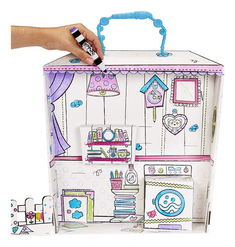 Boneca - MGA Color Me - Alaloopsy - para pintura - Lavável