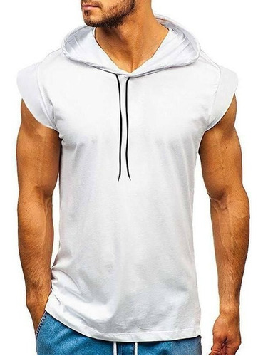 Camiseta De Manga Corta Para Hombre Fitness Workout Gym Slim