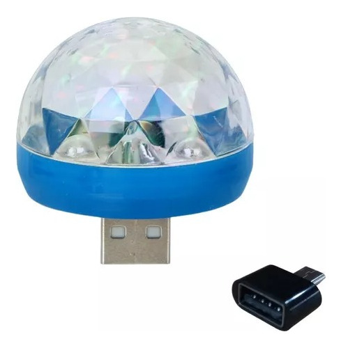 Mini Esfera Para Celular Luminosa Rgb Usb Otg Audiorritmica