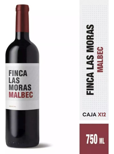 Vino Finca Las Moras Malbec - Caja X12 Botellas