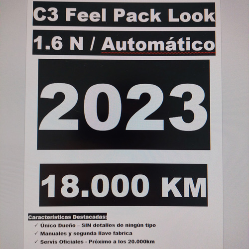 Citroën C3 1.6 16v Vti 115 Feel Pack Look AT6