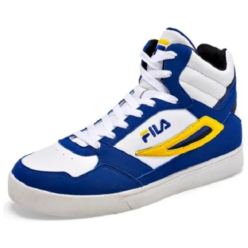 Tenis fila blancos con azul hotsell