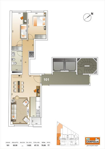 Imagen 2 de 6 de Venta - Alquiler - Apartamento - Oficina - Tres Cruces