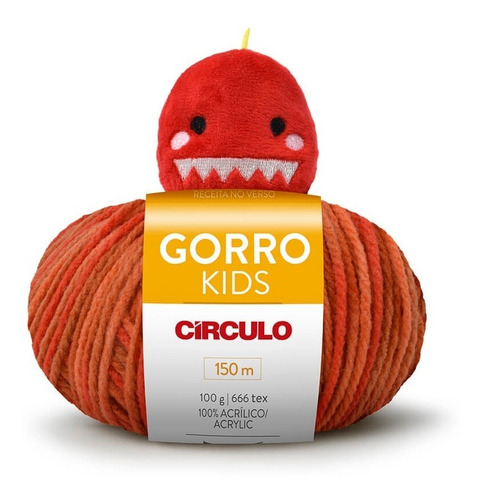 Gorro Kids Círculo Cor 9994 - DINO LÉO
