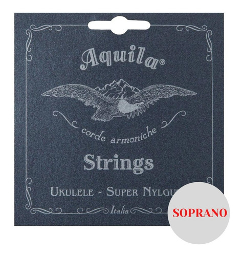 Imagem 1 de 3 de Encordoamento (corda) Ukulele Aquila Nylgut Soprano Aq100u