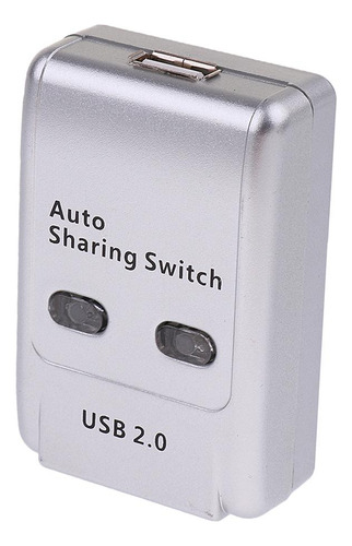 2 Puertos Usb 2.0 Switch Hub Pc Portátil Switcher Box Para