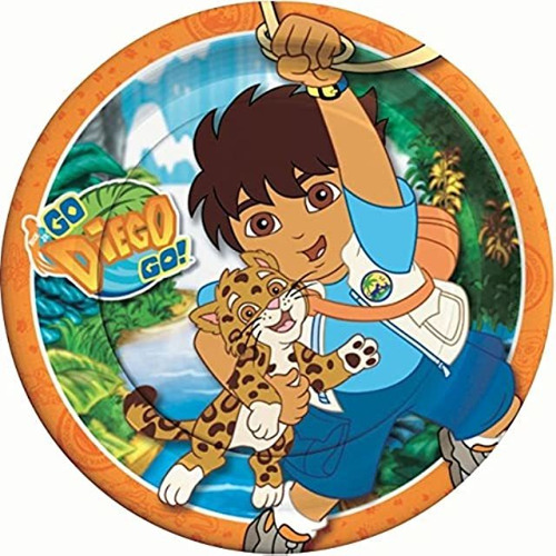 Amscan  go Diego Go. Platos Llanos  8 ct