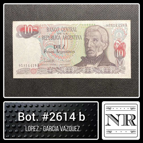 Argentina - 10 $a - Año 1984 - Bot. #2614 B - L | G V