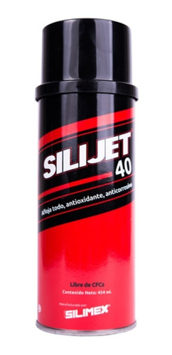 Aditivo Limpiador Silimex 40 Lubricar/limpiar 454 Ml Negr /v