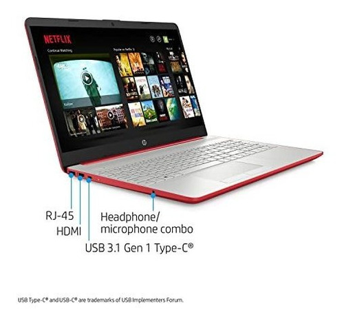 Laptop HP Pavilion 15.6'' Intel Quad-core 16GB 1TB -rojo
