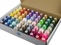 Comprar Kit De Hilos Simthread Para Máquina De Bordar 63 Colores
