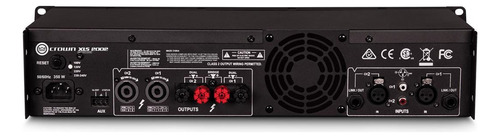 Amplificador De Potencia Crown Xls 2002 Color Negro Potencia De Salida Rms 1050 W