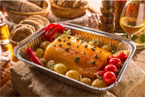 Bandeja Aluminio 750ml Thermoprat 50un
