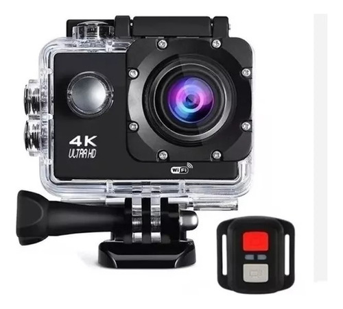 Camara 4k Deportiva Wifi Sumergible Casco Moto Con Control