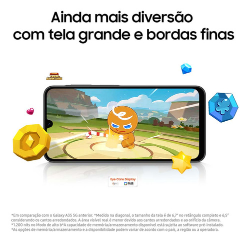 Celular Samsung Galaxy A26 5g 256gb, 8gb Ram, Câmera De 50mp, Ip67, Tela Super Amoled 6.7 , Nfc - Branco