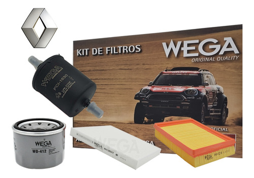 Kit 4 Filtros Renault Kwid 1.0 66cv