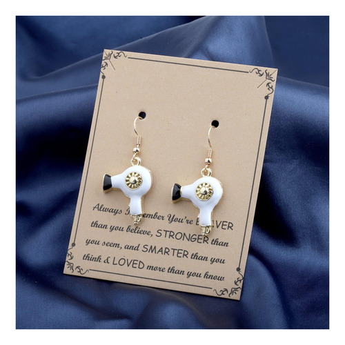 Pendientes De Peluquero, Secador De Pelo, Regalos De De Para