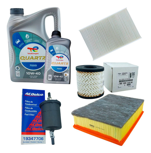 Juego 4 Filtros+aceite Citroen C4 Lounge 2.0 16v Nafta 2012