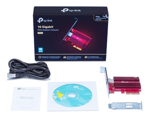 Tarjeta Red Tp Link Pci Express 10 Gigabit 64bit Tx401 Acme
