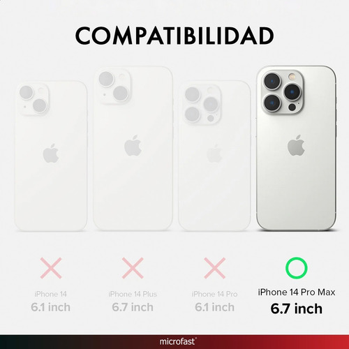 Imagen 6 de 8 de Funda Celular Ringke Fusion Clear iPhone 14 Pro Max Original