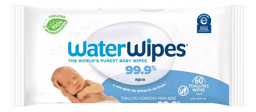 Toallas Humedas Waterwipes 6 Paquetes