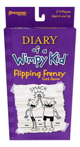 Pressman Diary Of A Wimpy Kid Card Game Flipping Frenzy,