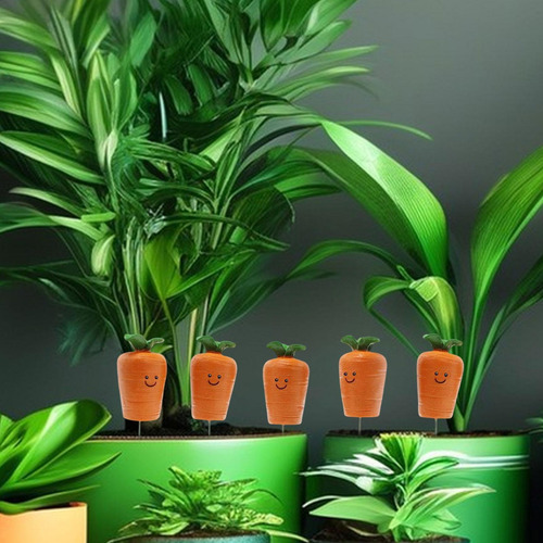 5 Piezas De Zanahorias Artificiales En Miniatura, Estatuas,