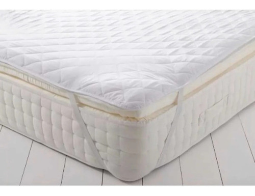 Cubrecolchon Matelaseado Ajustable Protector 190x80 1 Plaza 1 1/2 Plaza