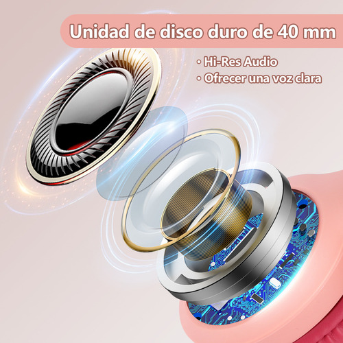 Audífonos Siindoo Jh-919 Color Rosa