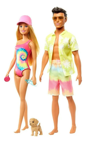 Set De Juego Mattel Barbie Vamos A Playa Con Ken
