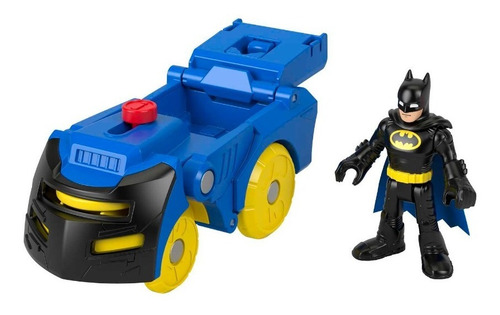 Imaginext Figura De Acción Head Shifters Batman & Batimóvil