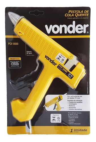 Imagem 5 de 5 de Kit 2 Pistolas Cola Quente Profissional 12mm Vonder 127/220v