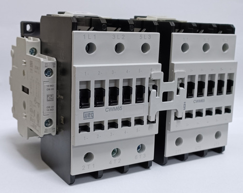 Kit Contator Qta C/ Intertrav Cwm95 220v + 2 Blocos Laterais