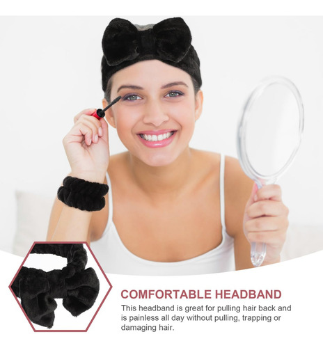 Paños Faciales Diadema De Microfibra Para Maquillaje