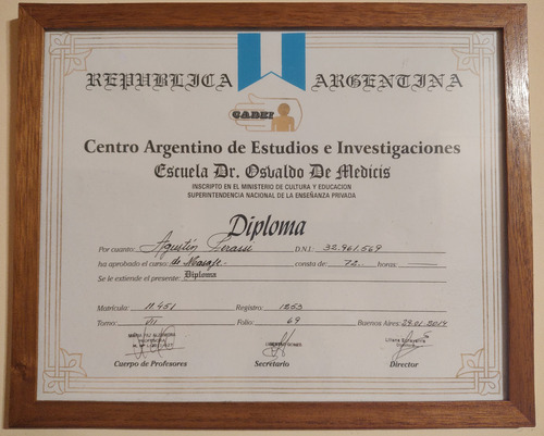 Masajista Profesional Matriculado Zona Oeste