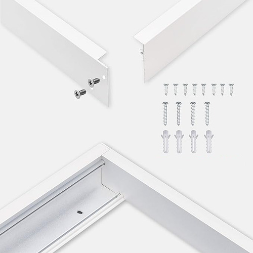 Base Metalica Para Sobreponer Panel Plafón Led 60x60 Cm X5