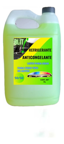 Blit Anticongelante Refrigerante 4l Auto/camioneta