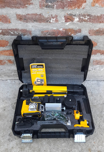 Nivel Laser 16 Líneas Profesional Kit Completo + 2 Baterias