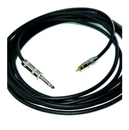 Cable Rca A Plug 6.3 Mono De 15 Metros Uso Rudo
