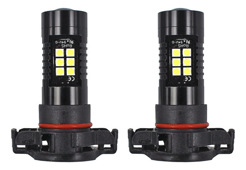2 Unidades De Luces Led De 12 V H16 3030, Color Blanco, 6500