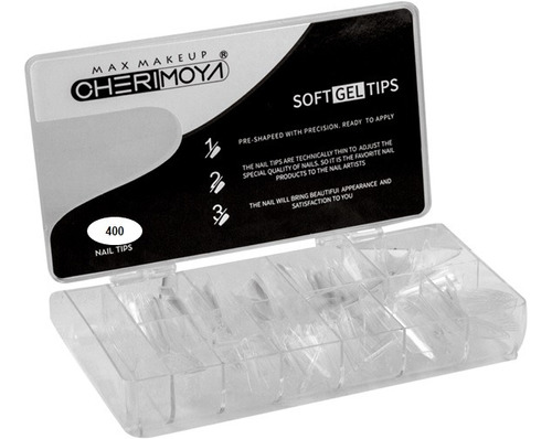 Uñas Tips Soft Gel Cherimoya