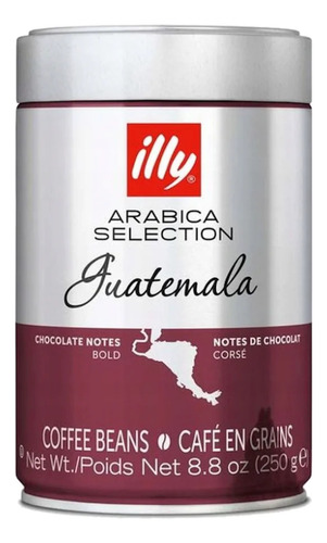Cafe Illy En Grano Arabica Selection Guatemala 250g Italiano