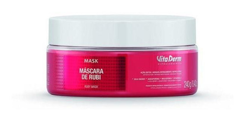 Vita Derm Máscara Facial De Rubi 240g (uso Profissional)