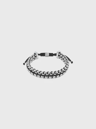 Pulsera Braided Link Plateado Calvin Klein
