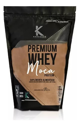 Proteina Premium Whey Kardagar Moca Endulzado Con Stevia 1kg