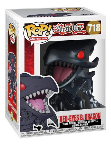 Funko Pop! Yu Gi Oh - Red Eyes B. Dragon #718 Con Detalles