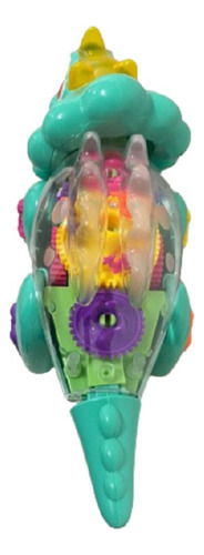 Brinquedo Dinossauro Eletrônico Bebê Musical Cor Verde